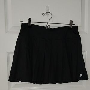 Prince Black Pleated Skort
